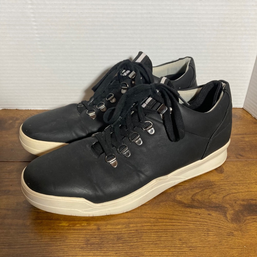 Madden Mens M-Jaxxon Black Low Top D-Ring‎ Lace Up Sneakers Size 11M